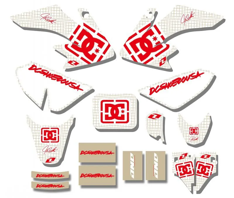 H2CNC графика и фон наклейка стикеры наборы для Honda CRF50 CRF50F 2004 2012 2006 2007 2008 2010 CRF 50