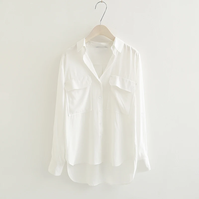Белая женская блузка для офиса, топы, блузка для женщин,, летняя мода, повседневные блузы с длинным рукавом, Femme Blusa