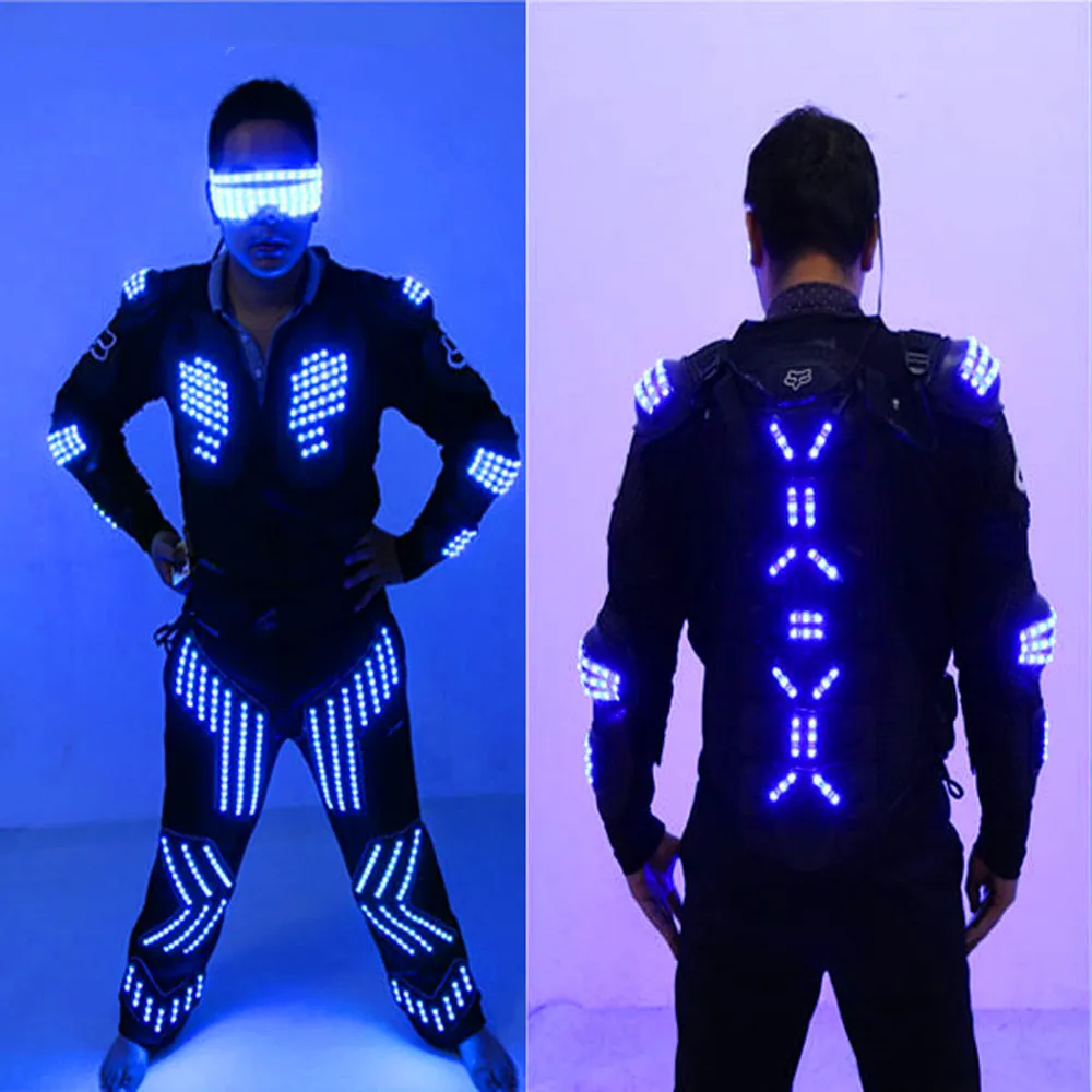 RGB цветная светодиодная броня/светодиодные костюмы костюм робота/светодиодная