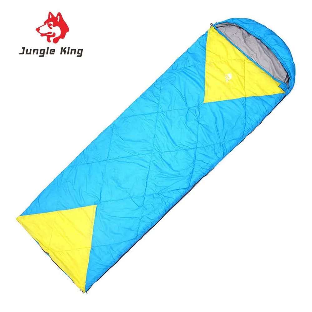 

Jungle King Windproof Warm Sleeping Bag Camping Hiking Waterproof Nylon Outdoor Drawstring Hood Comfortable Sleeping Bag