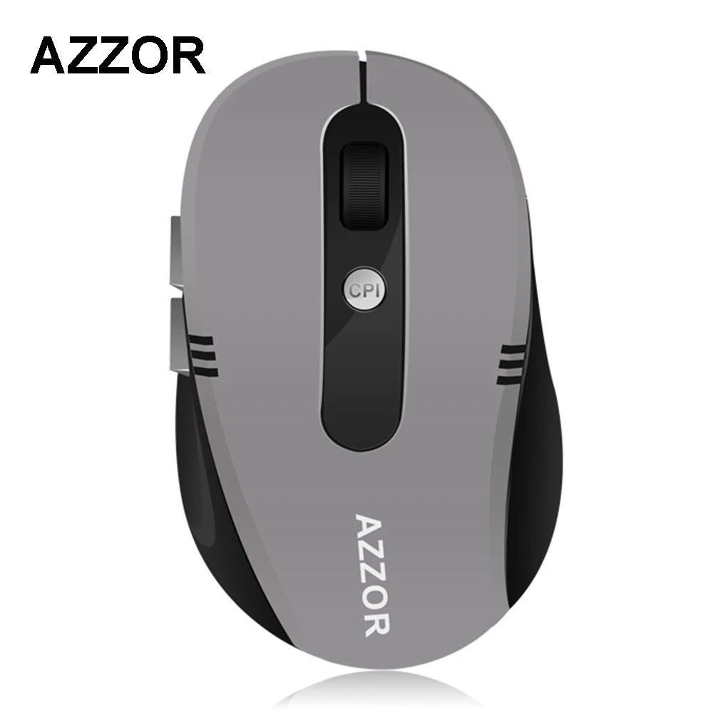 

AZZOR S5 Rechargeable Wireless Mice 2.4GHz Optical Computer PC Laptop Gaming Mouse 2400 DPI Silent No light Mouse