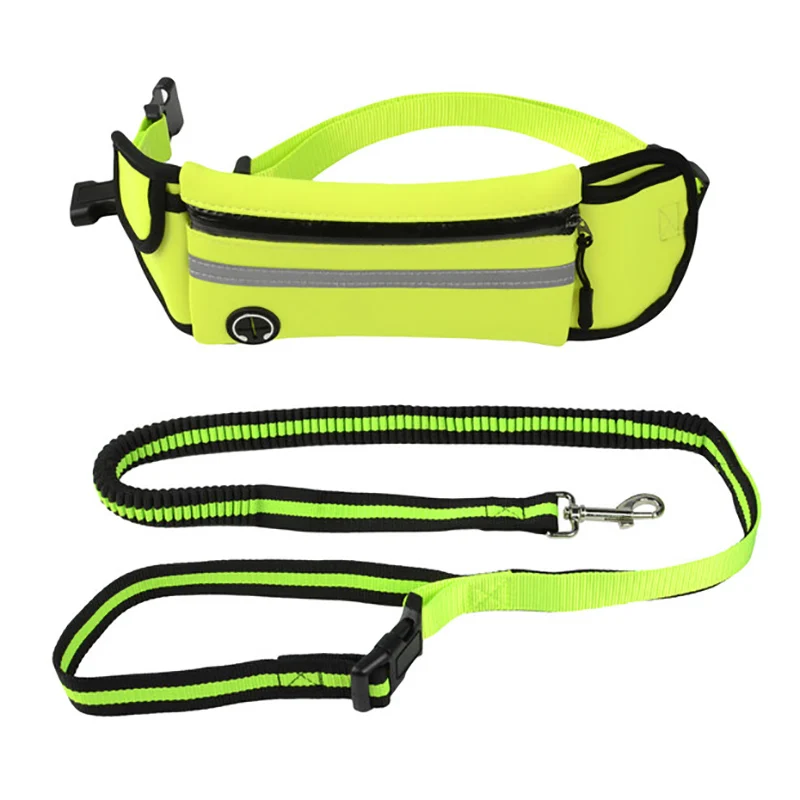 

Dog Pet Training Hands Free Leash with Reflective Adjustable Waist Belt for Small/Medium Dogs Walking Runnin