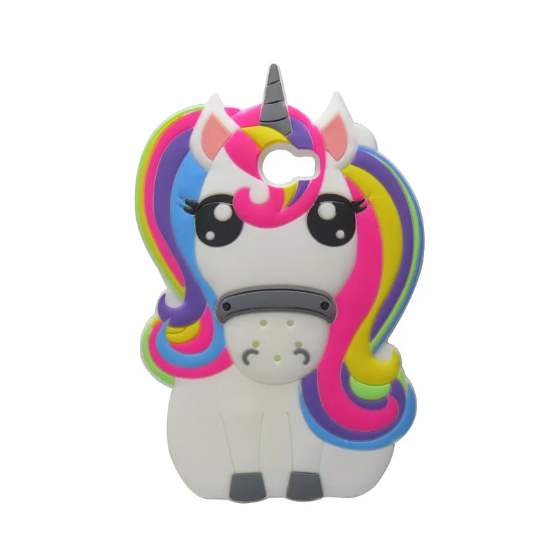 Soft Silicone Phone Cover Case For huawei Y5 II 2 Cute 3D Cartoon Colored Unicorn Huawei Y6 Fundas Capa |