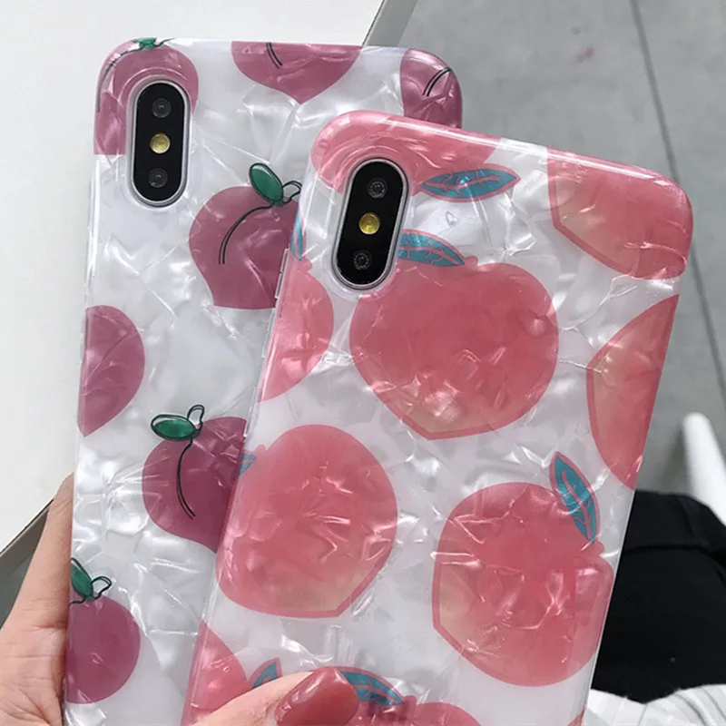 

Soft Many Juicy Peach Phone Back Cover Case For Xiaomi Redmi Note 7 pro for Xiaomi Mi 9 Mi5X mi6X mi8 SE MI PLAY MIX 2s NOTE 3