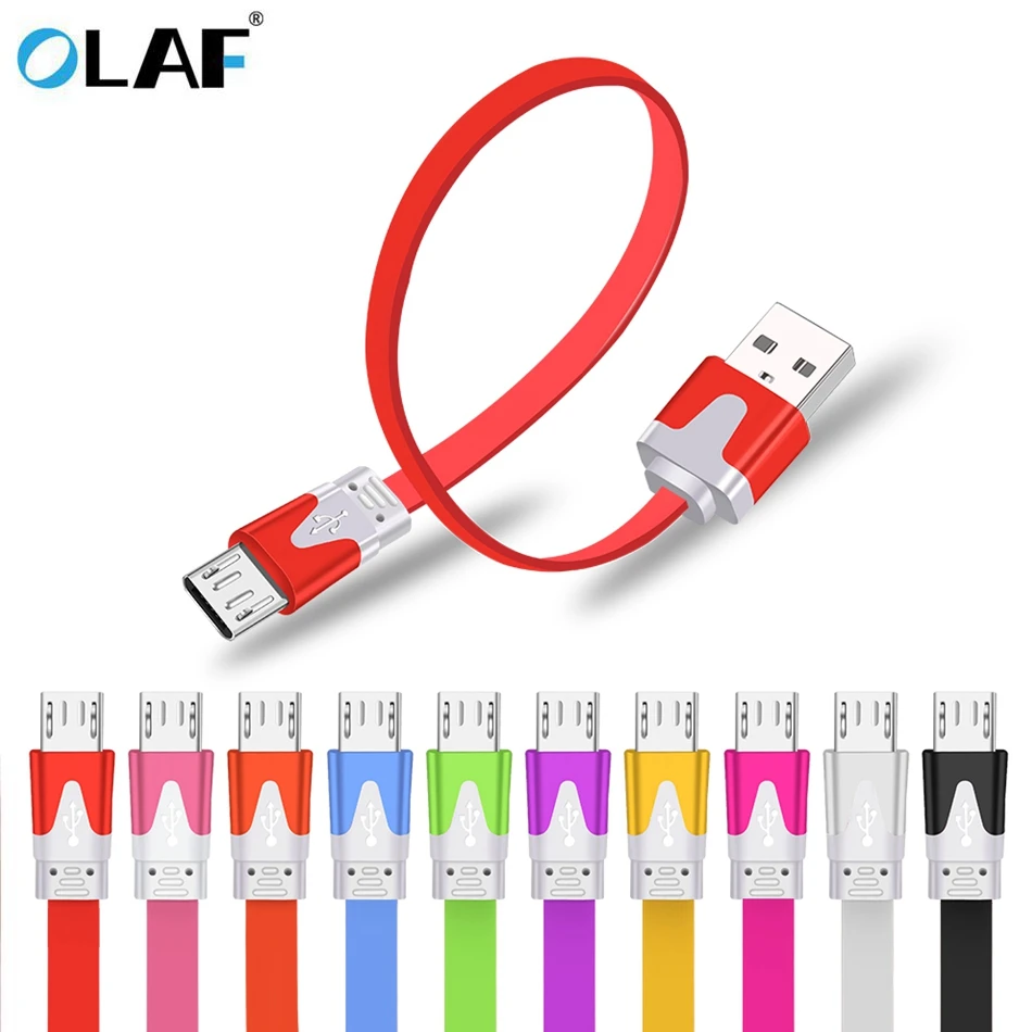 

OLAF 1m 2m 3m Micro USB Cable for Xiaomi Redmi Note 5 Pro 4 Reversible Micro USB Charger Data Cable for Samsung S7 Mobile Phone