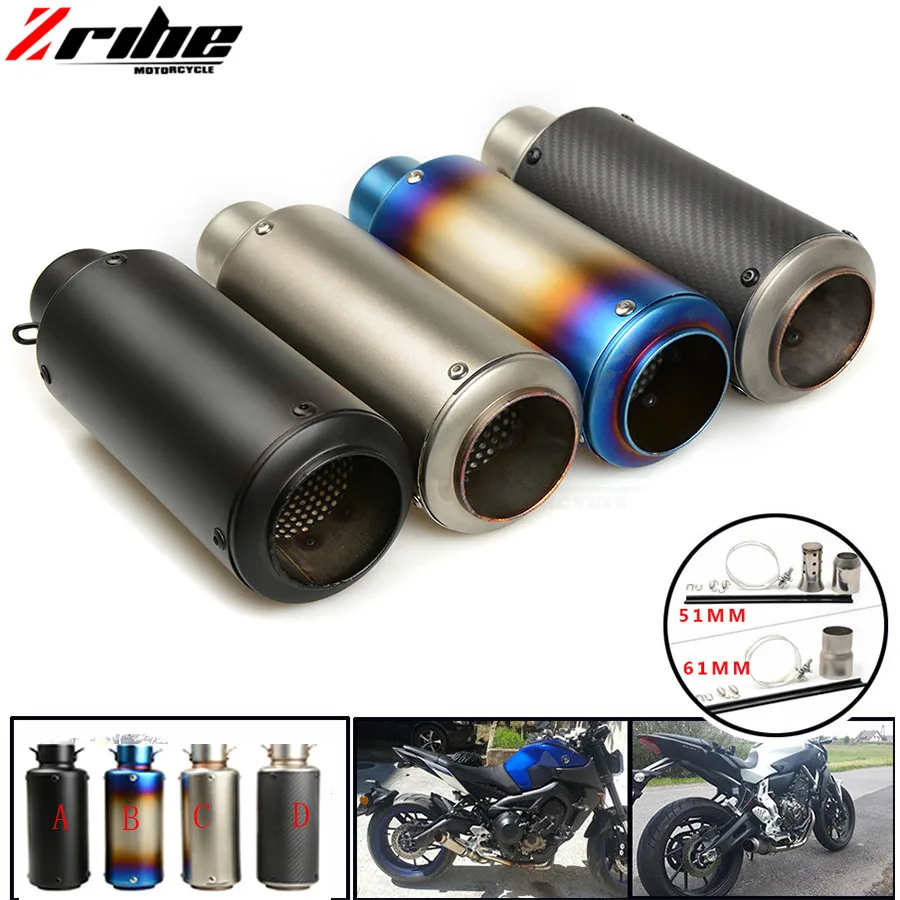

For 36-51 / 61mm Motorcycle Exhaust Pipe Scooter Modified Muffler Pipe Universal for BMW F800S F 800 S F800 S F 800S 2006-2013