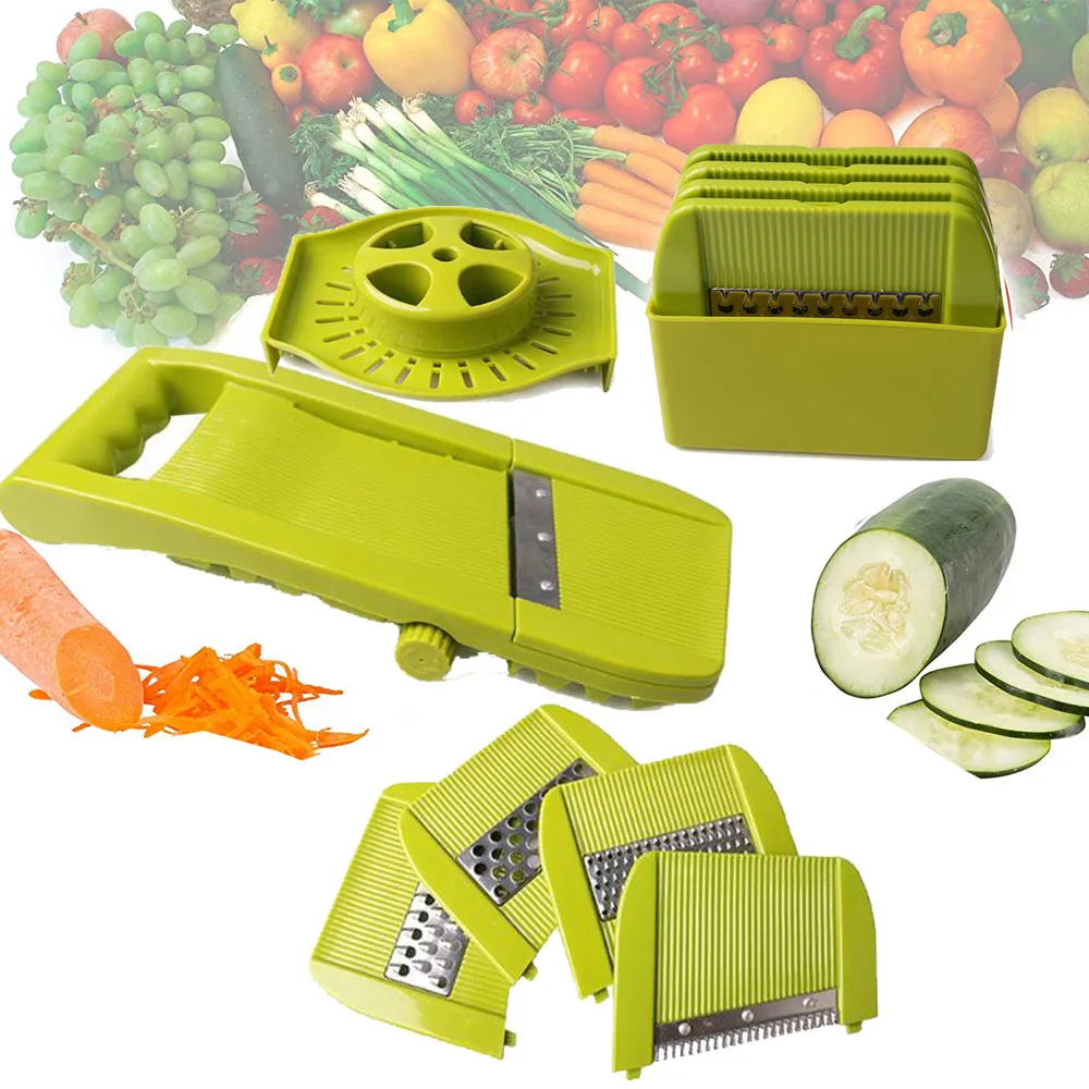 

Multifunction Vegetable Cutter Grater With Adjustable Stainless Steel Blade Vegetable Slicer Potato Carrot Peeler Kitchen Tools