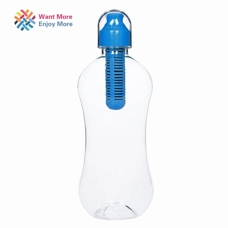 Открытый 18,5 унций фильтр для воды горшок BPA-Free спортивный шейкер бутылки велосипед активированная бутылка с угольным фильтром