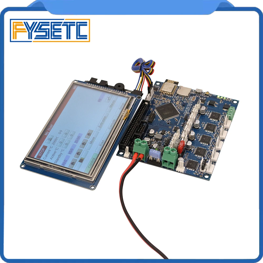 Клонированный Duet 2 Wifi V1.04 DuetWifi Расширенный 32 бит электронный с 4 3 &quot5&quot 7 &quotPanelDue
