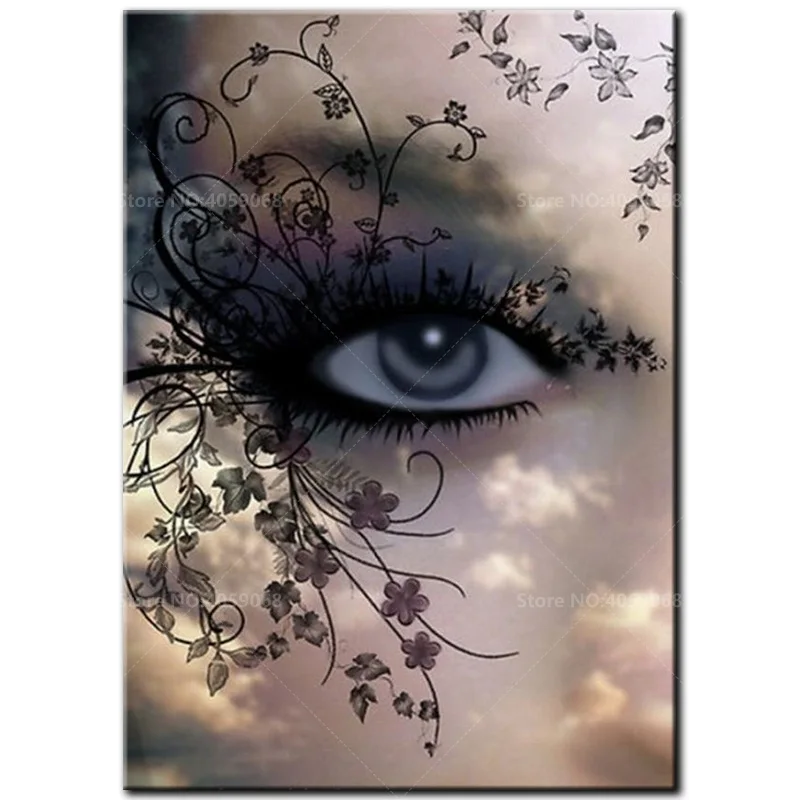 

5D DIY Diamond Painting Full Square Diamond embroidery beautiful eyes Cross Stitch Pictures Of Rhinestones Mosaic A1016