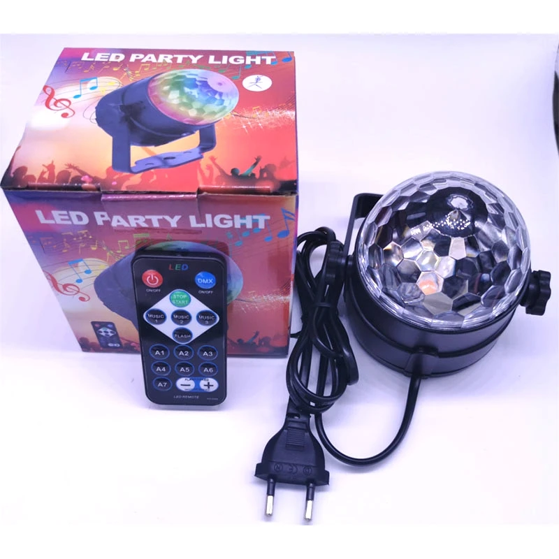 

3W Led Disco E27 Light Stage Lights Ball Sound Activated Laser Projector effect Lamp Light for home Christmas party decoration