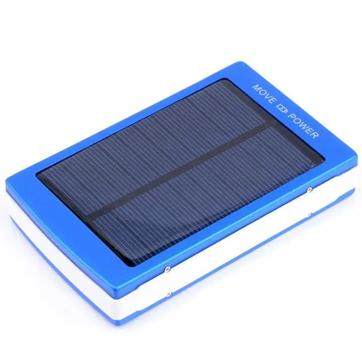 Солнечная энергия ed 30000 mAh Dual USB power bank power Bank зарядное устройство для телефона для путешествий - Цвет: Blue