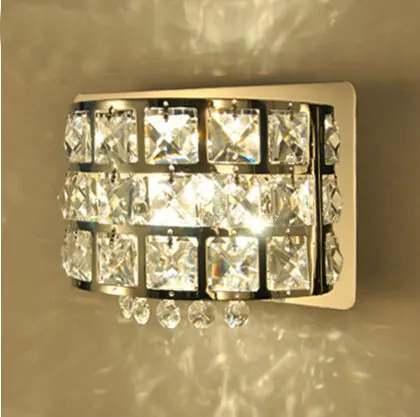 

New Modern K9 Crystal LED Wall Lamp Bathroom Night Lighting Aisle Mirror Light Y-011