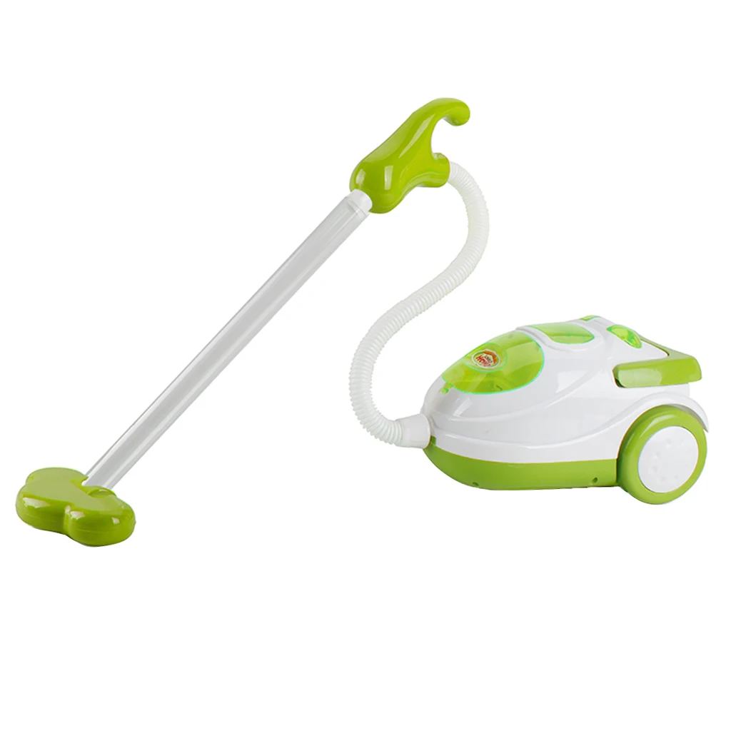 Mini Plastic Home Appliance Room/Kitchen Furniture Kids/Baby Pretend Play Toy Educational –Vacuum Cleaner Green
