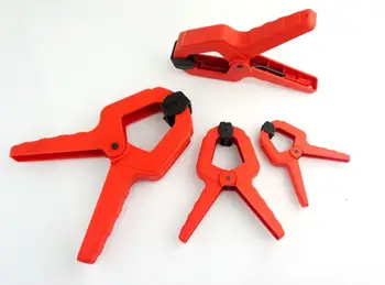 

3/4/6/7 inch woodworking plastic spring clamp flexible strong A type extra large clip nylon wood carpenter spring clamps tool