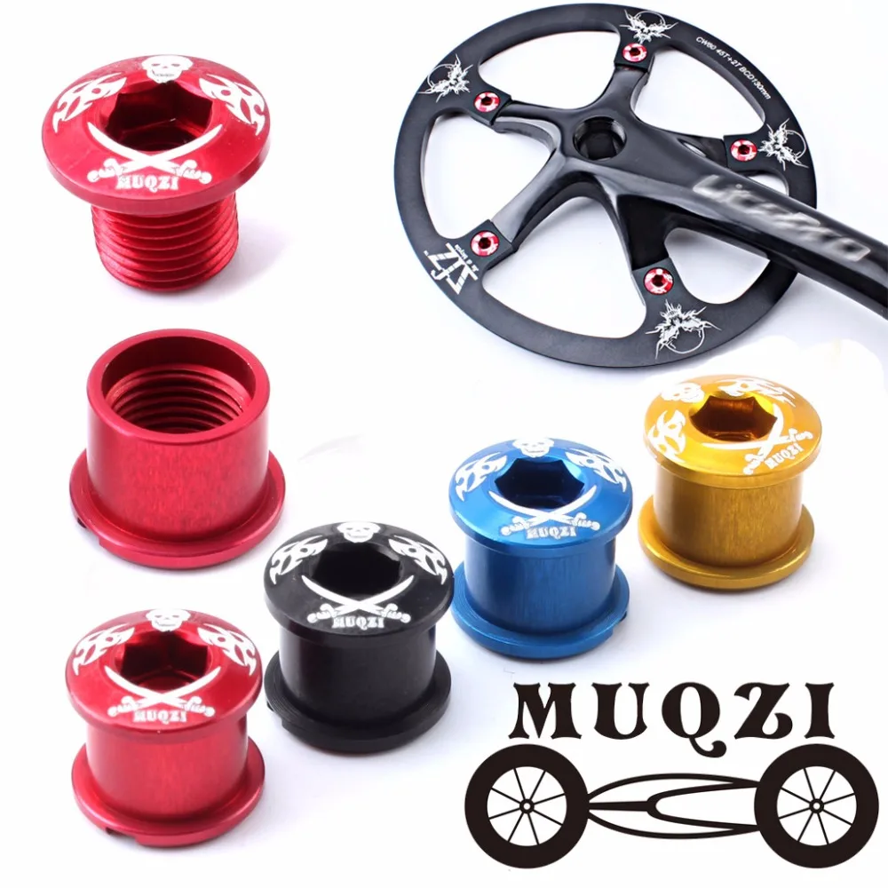 Aluminium Alloy Chainring bolts Single Disc 5Pcs Mountain Road Bike Cycling