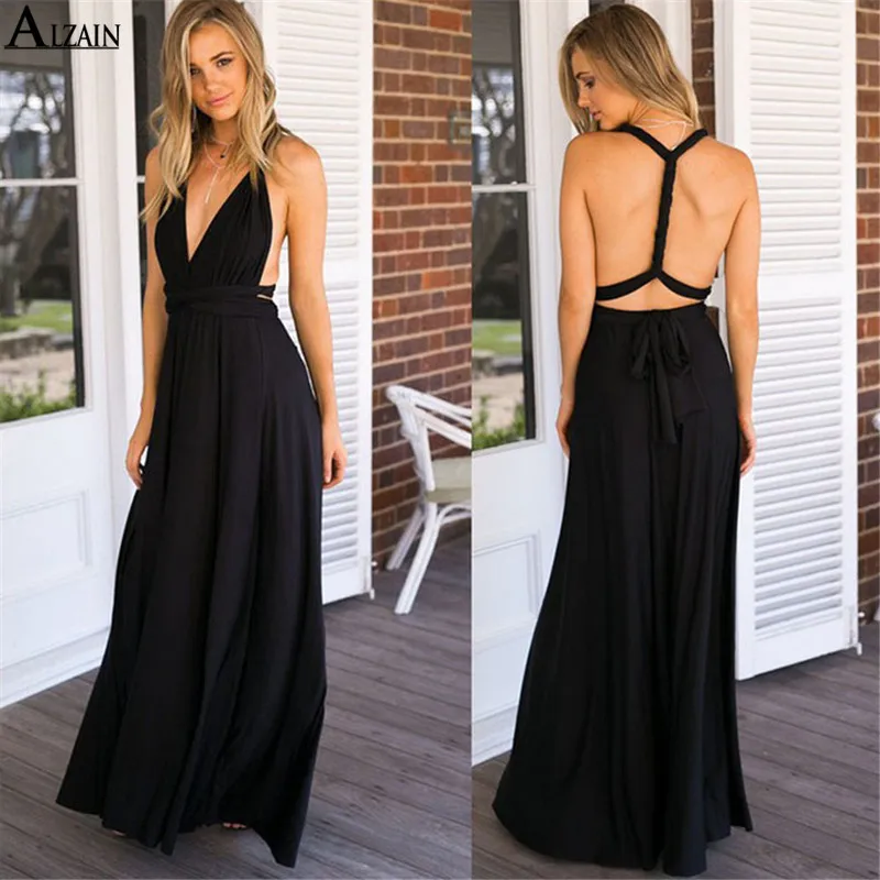 Пикантные Для женщин Multiway Обёрточная бумага Кабриолет Boho Maxi Клубное Бандажное