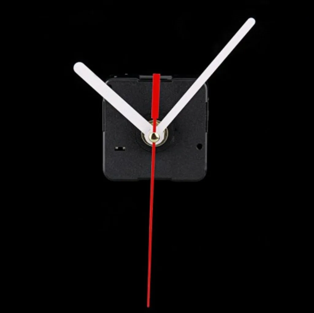 

White Hands Quartz Clock Movement Components DIY Red Second Hand Pointer Quartz Wall Clock Movement Mechanism Replacement Clock