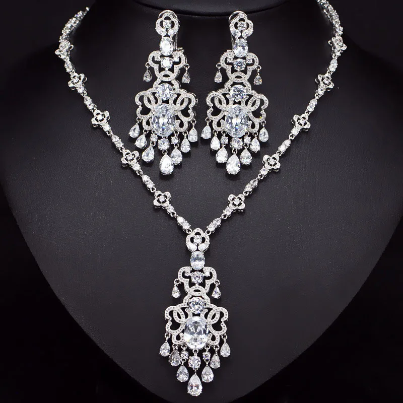 

best selling luxury blue pear 925 sterling silver dubai wedding for women lady anniversary gift jewelry wholesale J5207