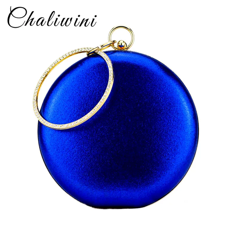 Chaliwini/модное платье с пятнами, однотонные, повседневные, золотые, красные, зеленые, смешанные цвета, алмазная застежка, женские сумки, женская сумка-кошелек - Цвет: A548-blue