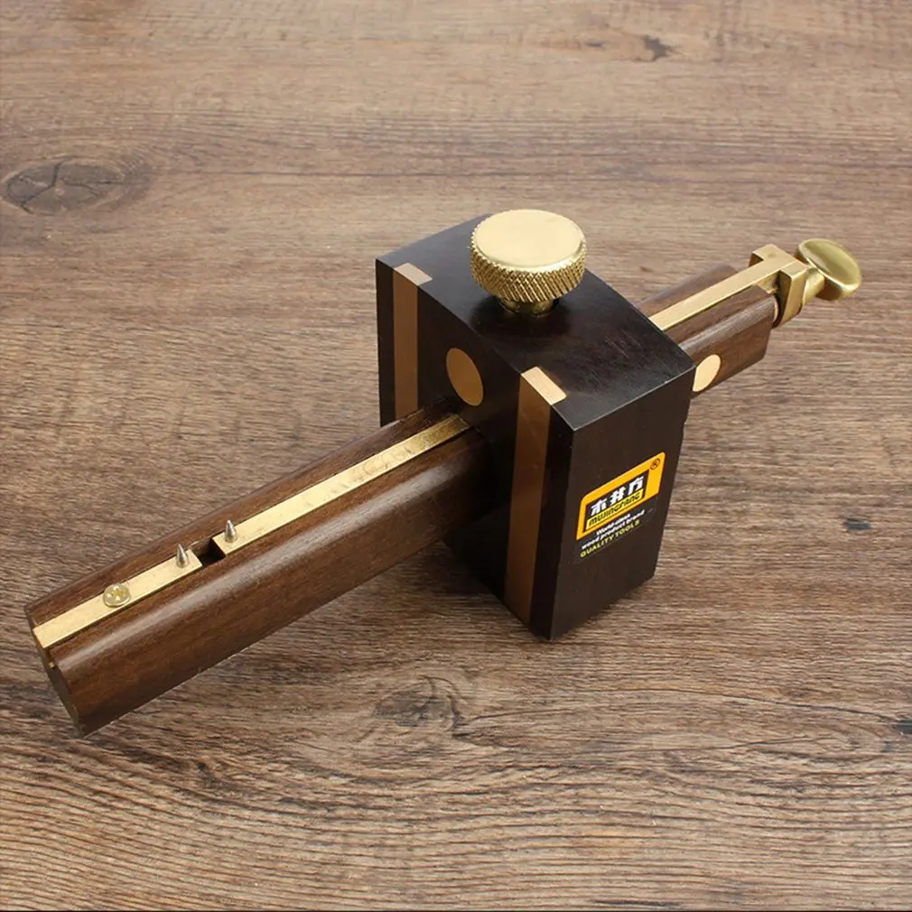 Black Ebony Multi function Screw Scribe tool DIY Woodworking measuring