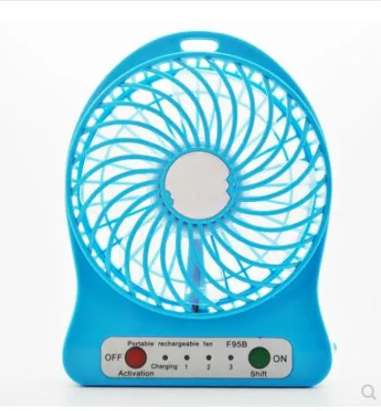 Witspace Portable Hand Fan USB Rechargeable Foldable Handheld Mini Fan Blue