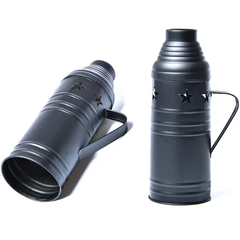 

Big Size Black Metal Hookah Wind Cover For Shisha Pipe Chicha Narguile Accessories Club Party Wedding Outdoor Gadget