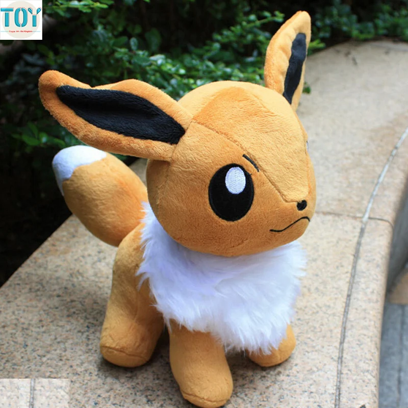 

OHMETOY Eevee Stuffed Plush Doll Stand Type Kawaii Bonecas Toy Anime Collection 23cm Kids Birthday Gift