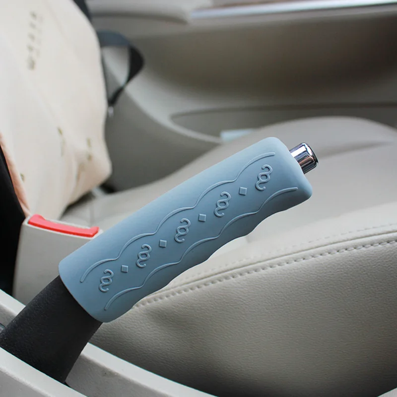 1pcs car styling Interior Decoration Silicone Non slip Car Handbrake