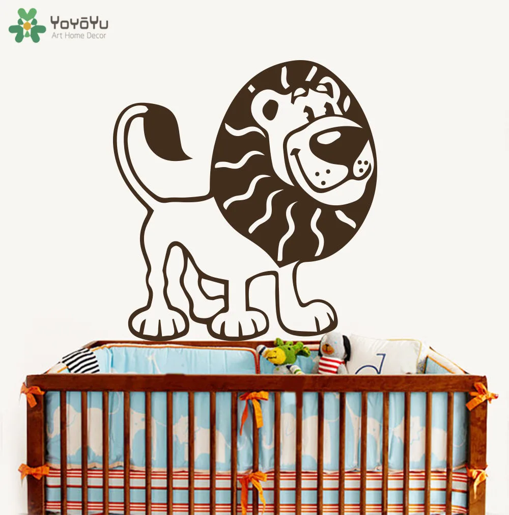 

YOYOYU Wall Decal Lion Wall Stickers For Kids Rooms Baby Nursery Bedroom Animal Pattern Home Decor Interior Design Gift DIYCY260