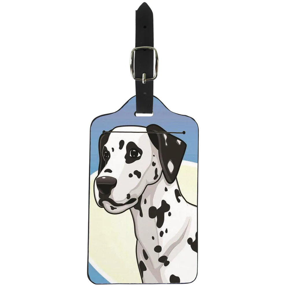 

Dalmatian Lovers Travel Luggage Tag Protective Bags for Travel Suitcase Cover for Name Address Holder