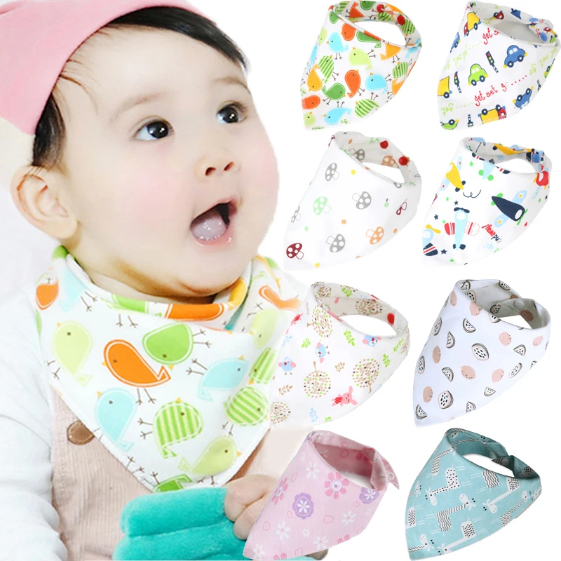 

Cute Bandana Bibs Baby Babador Feeding Smock Infant Burp Cloths Cartoon Saliva Towel Baby Eating Accessory Soft Baby Stuff