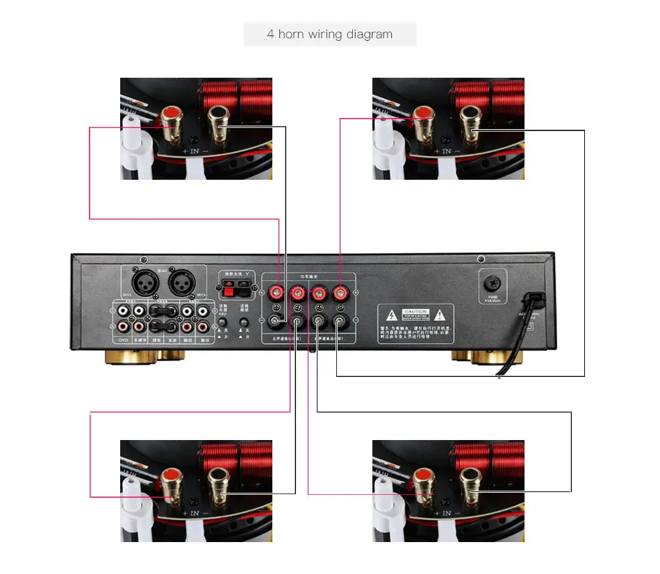Профессиональная фоновая музыка, система общественного вещания 130 Вт-250 Вт, аудио усилитель и потолочный динамик, набор bluetooth/SD/USB
