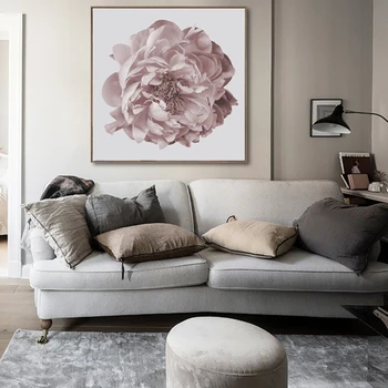 

Modern Large Peony Flower Print Floral Prints Canvas Paintings Poster Wall Art Pictures for Bedroom Wedding Home Interiors Decor