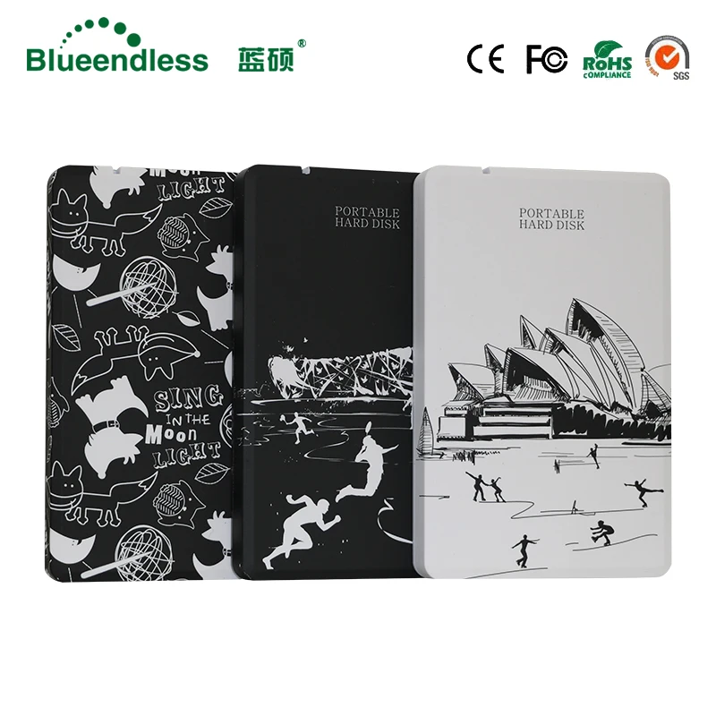 

hdd 2.5 sata1TB External Hard disk Drive 2.5" HDD usb enclusre sata to usb 3.0 disk case hard for 1tb beatiful pattern as gift