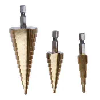 

3pcs/set Metric Woodworking Twist Drill Bit Step Drills for Drilling Holes Dropshiping