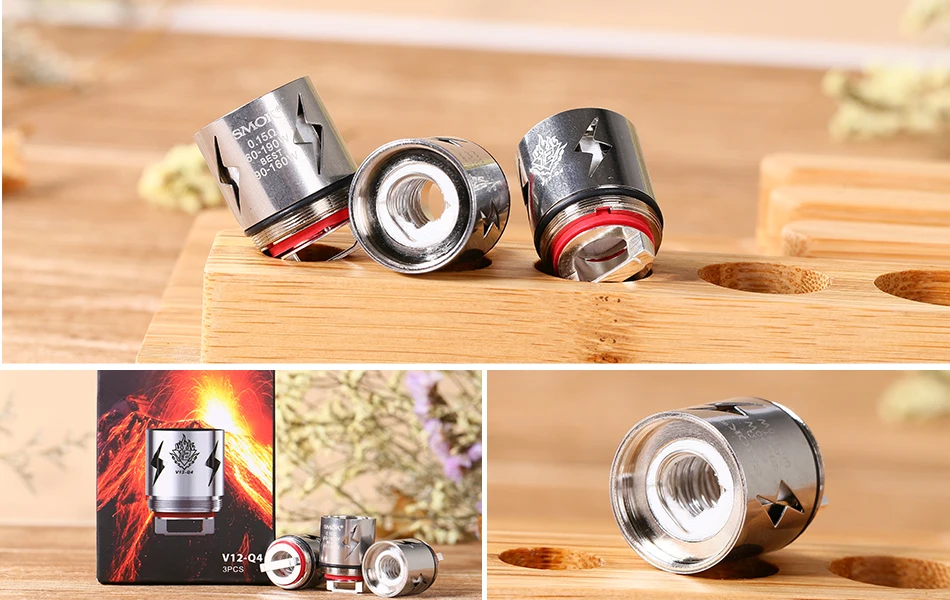 3 шт./лот SMOK TFV12 катушки с двойной катушкой/Палуба V12-T8 V12-T12 V12-X4 V12-Q4 тройной катушки двухслойные подходит для SMOK TFV12 Tank Atomizer