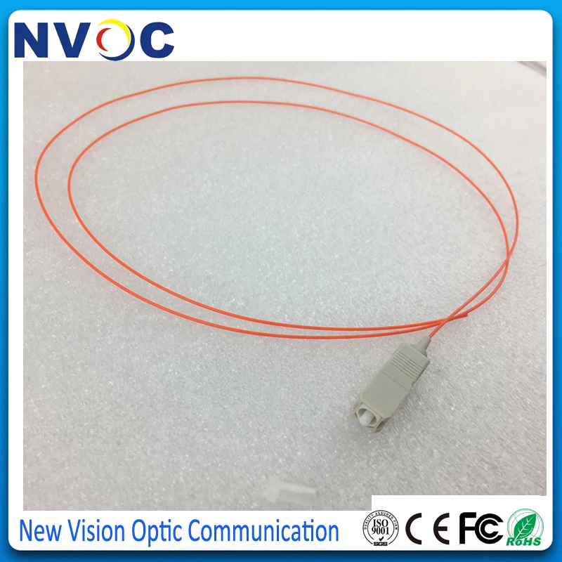 10 шт./лот SC UPC мультимодовый 62 5/125 Волоконно оптический Pigtail SC/UPC 1 5 м симплексный мм
