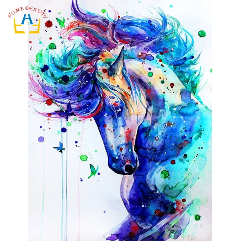 aliexpresscom buy colorful horse modular painting by numbers on