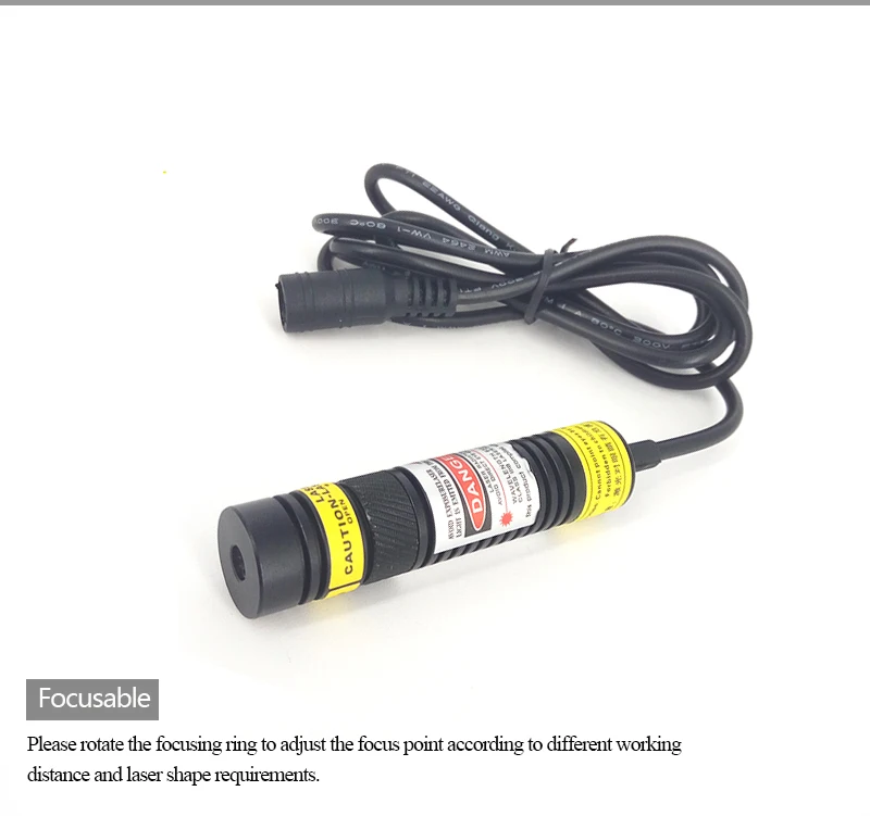 Módulo de Laser Corte de Madeira Linha Vermelha Ponto Cruz Capilar Foco Localizador 16*68mm 50mw 100mw 200mw 650nm 6 foco, localizador, corte de madeira