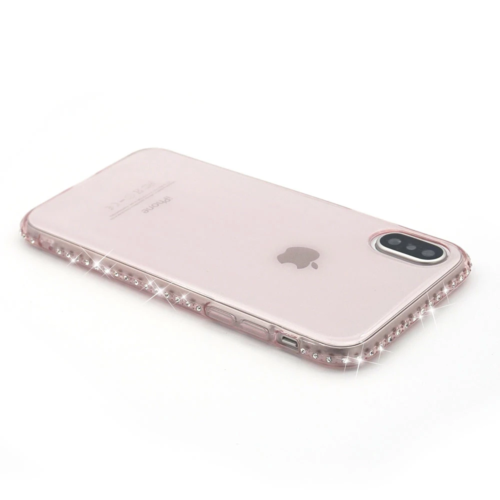 Ascromy Silicone Phone Case For Apple iPhone X 8 7 Plus 6 6S 5 5S SE Case Luxury Bling Transparent Diamond Soft Back Cover Coque (4)