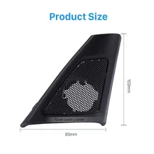 SeicaneCar Tweeter Refitting Speaker Boxes for 2010 BMW 5 Audio Door Angle Gums Music Fitting Stereo Adaptor Install Black 2 PCs