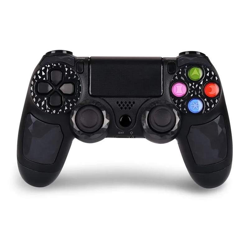 Контроллер беспроводной геймпад двойной Shock4 джойстик для sony Playstation 4/PS4 Pro/PS4 тонкий с 3,5 мм разъем для гарнитуры - Цвет: Black
