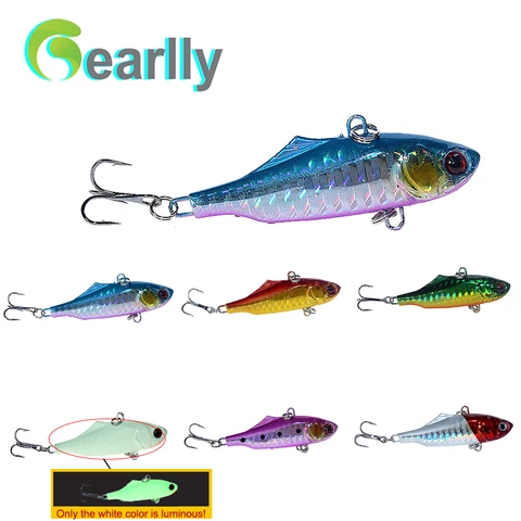 Isca de Peixe de Pesca de Metal Pesca de Água Lote cm 3d Olhos Lifelike Duro Luminosa Isca Mar Rio Lago Salgada Pesca 6 Pçs – 14g