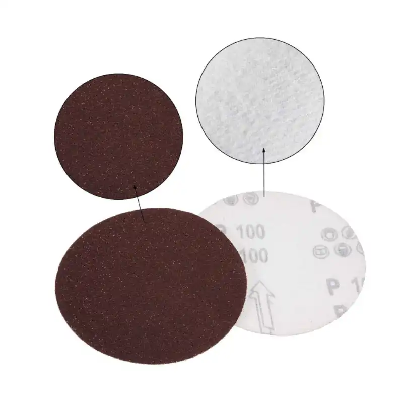 8 Inch Polishing Round Sanding Flocking Sandpaper Disc 40-2000 Grit Alumina