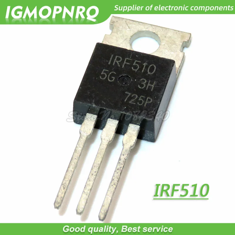 Трубка с полевым эффектом MOS IRF510PBF IRF510 F510 100 А 220 В TO-100% 10 шт./лот бесплатная доставка