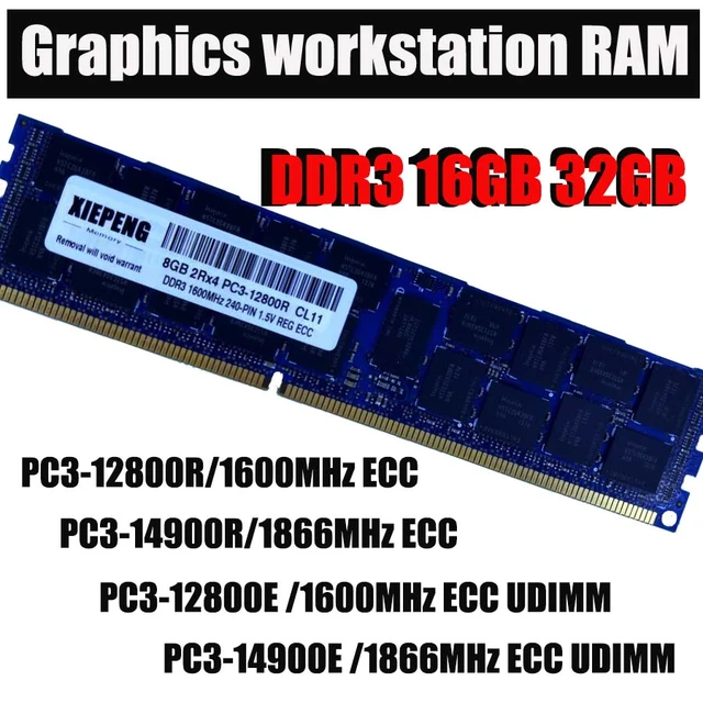 メモリ DDR3 32GB （ 8GB ✕ 4枚 ） PC3-12800E