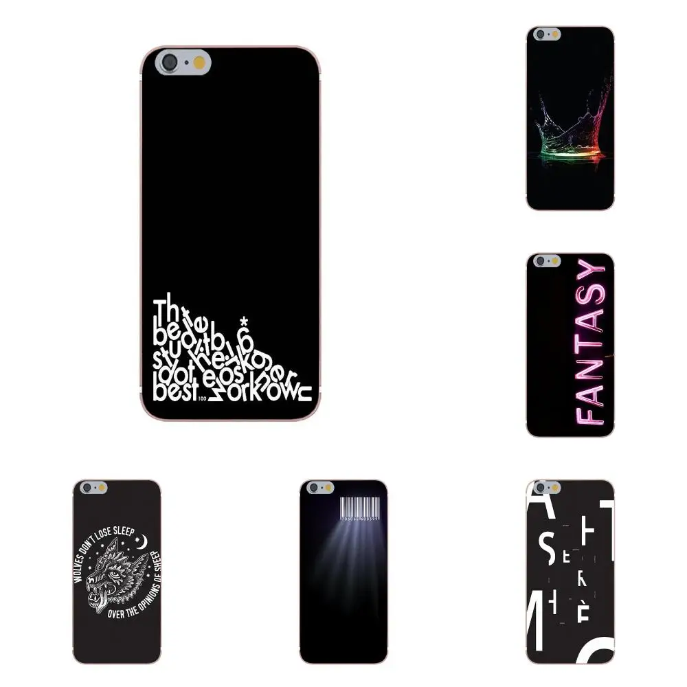 

Oedmeb Soft TPU Cell Phone For Huawei G8 Honor 5C 5X 6 6X 7 8 9 Y5II Mate 9 P8 P9 P10 P20 Lite Plus 2017 Black Letters