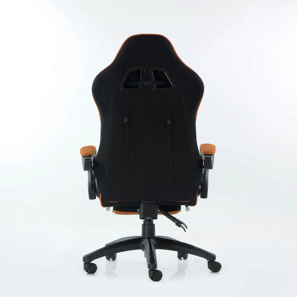 95265 Barneo K-40 Черно-оранжевое кресло игровое кресло компьютерное кресло для кибер-спорта высокая спинка сетчатая ткань компьютерные кресла для игр кресло спорт в Казахстан по России