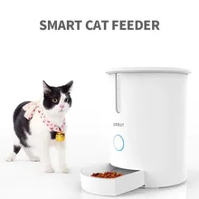 Wi-Fi 2.8L корм с ЖК-дисплеем Средний автоматический кормушка для домашних животных для кошек и маленьких и средних собак дистанционное управление дозатор еды